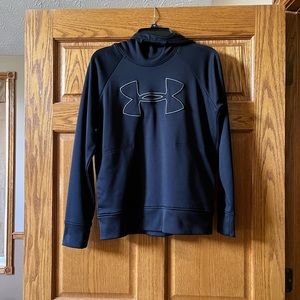 Women’s Under Armour black hooded sweatshirt. Size Medium. EUC.